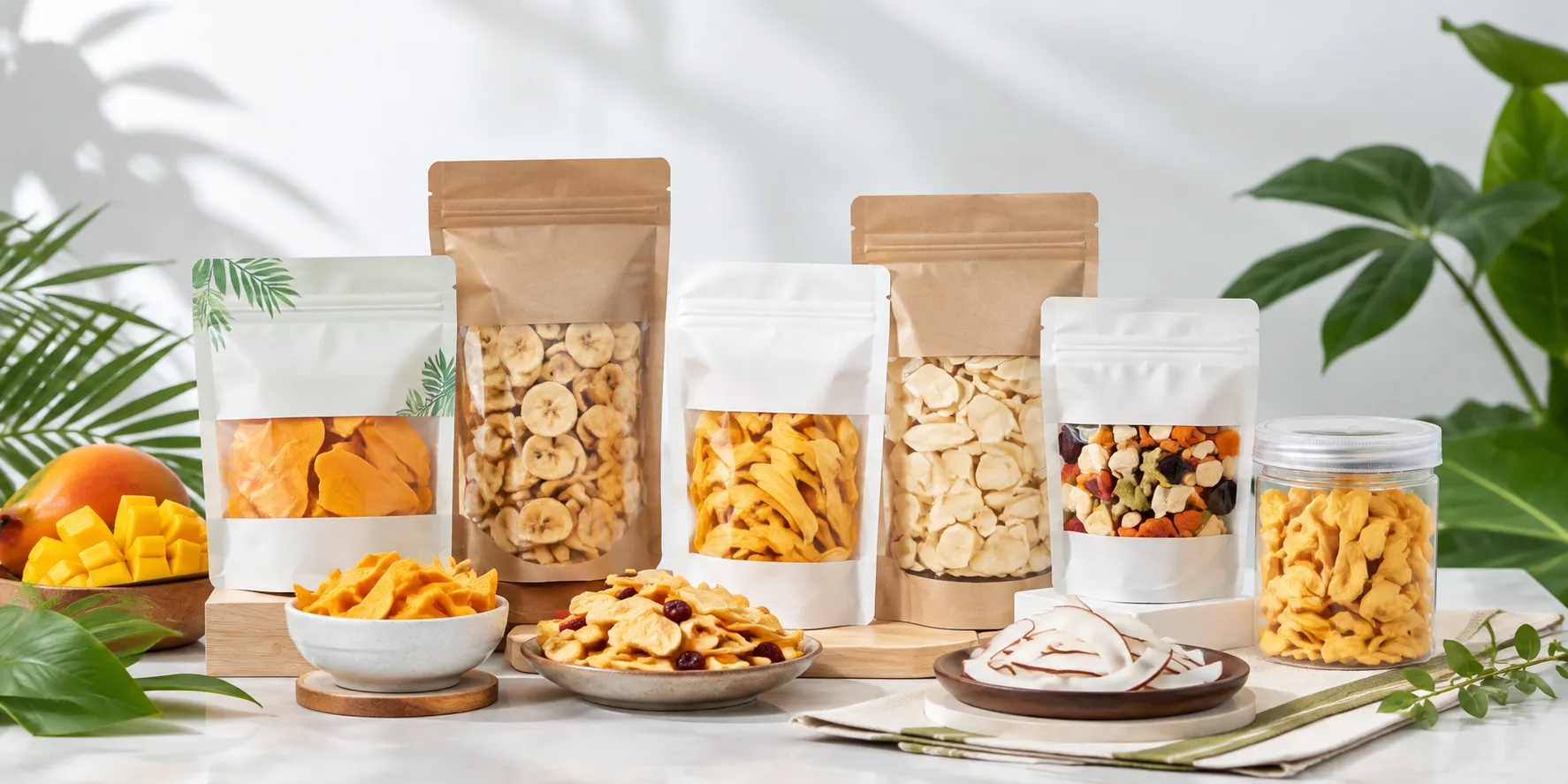 Vietnam dried fruits and processed foods packaging for export inquiry