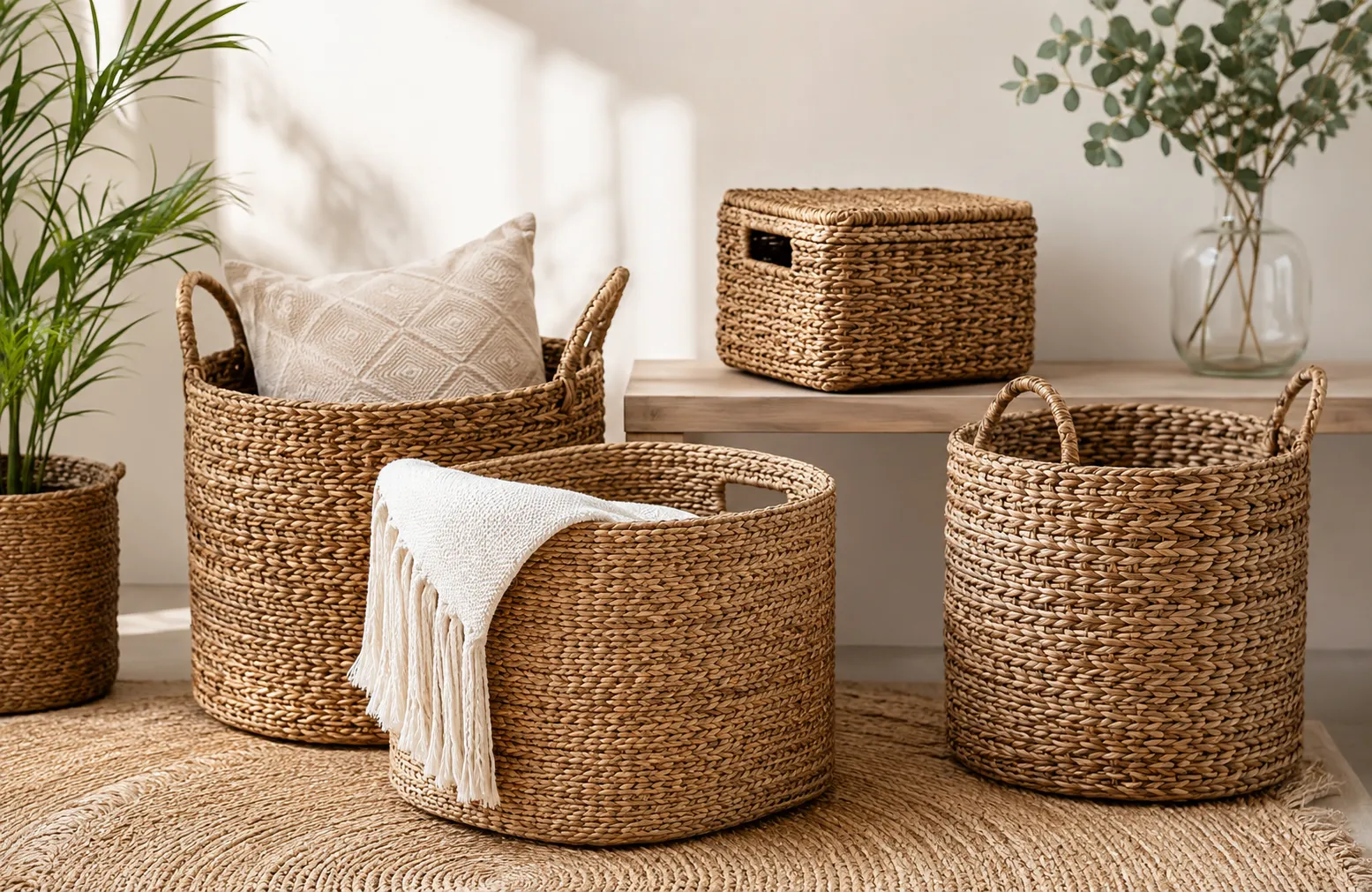 Vietnam seagrass baskets and storage products