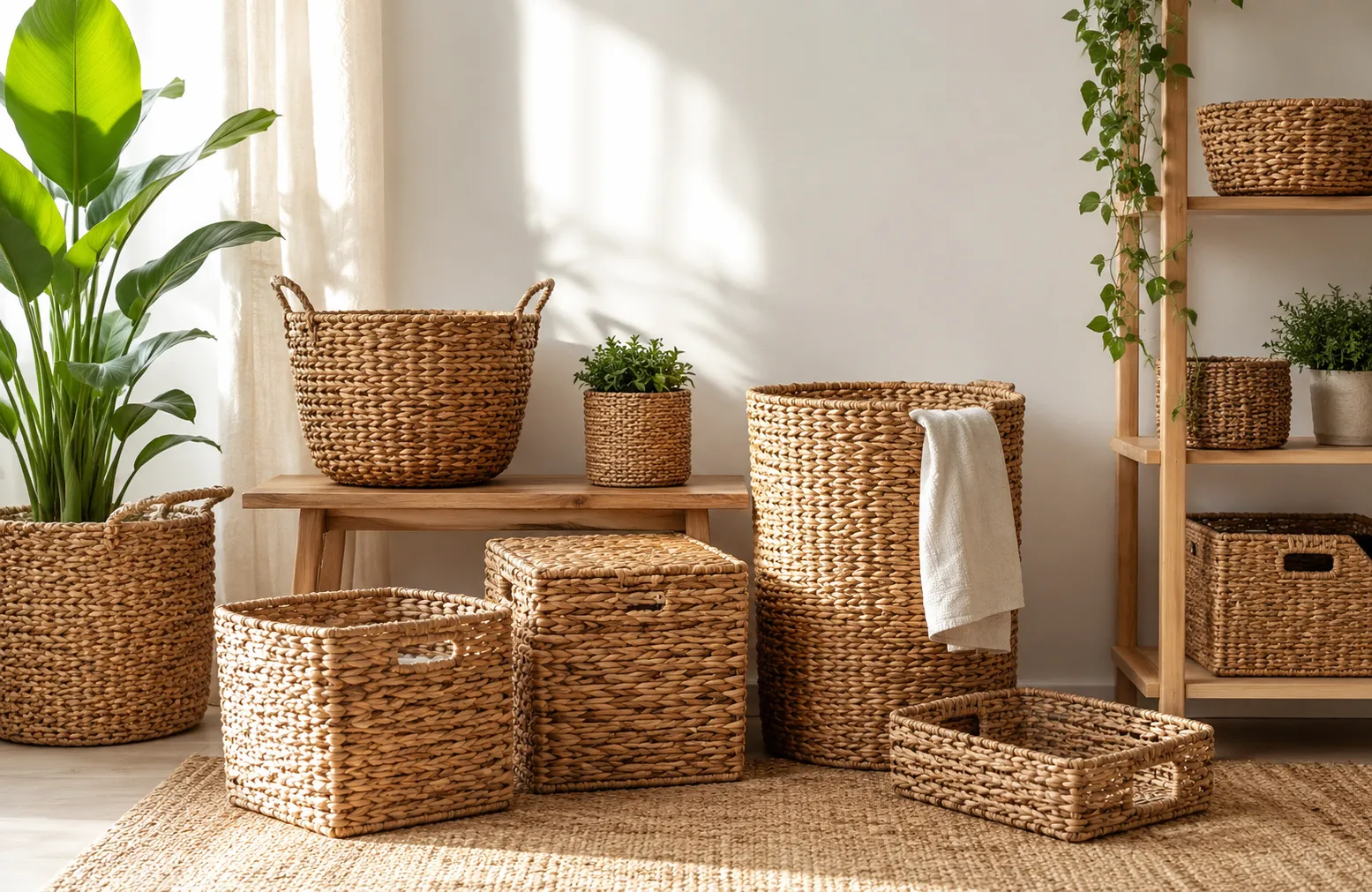 Vietnam water hyacinth handicraft products