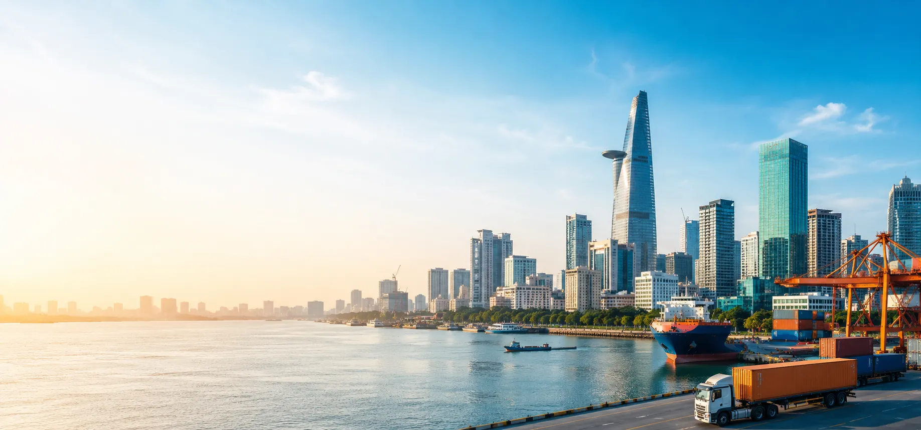Vietnam city skyline and logistics market opportunity