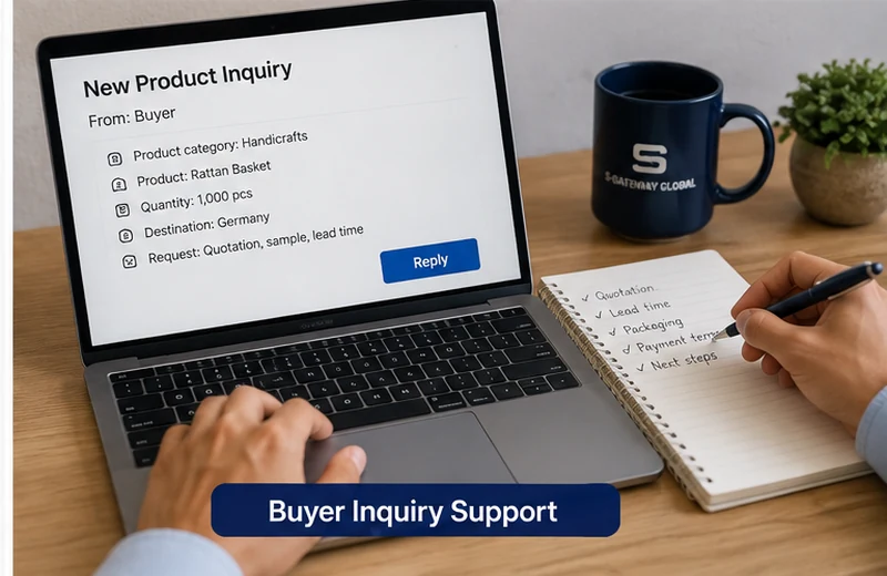 Buyer inquiry support for Vietnam product information and quotation
