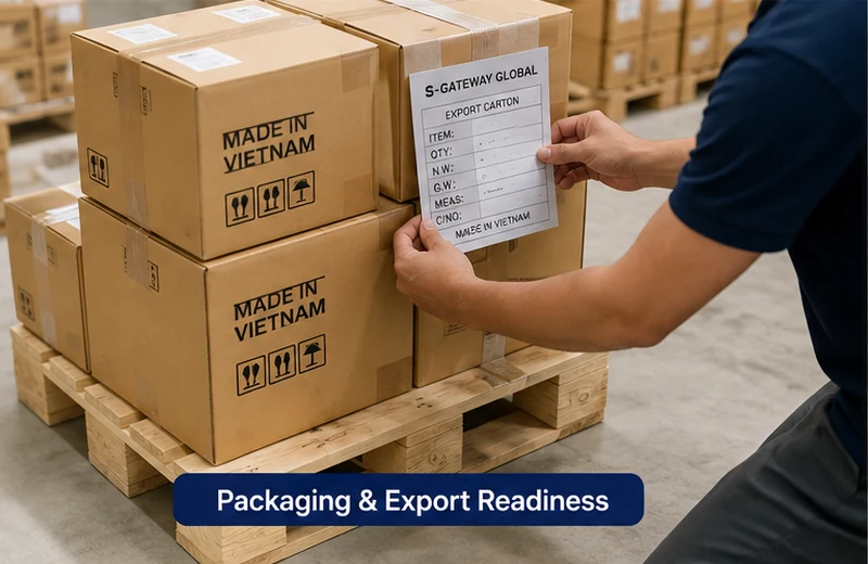 Packaging and export readiness for Vietnam products