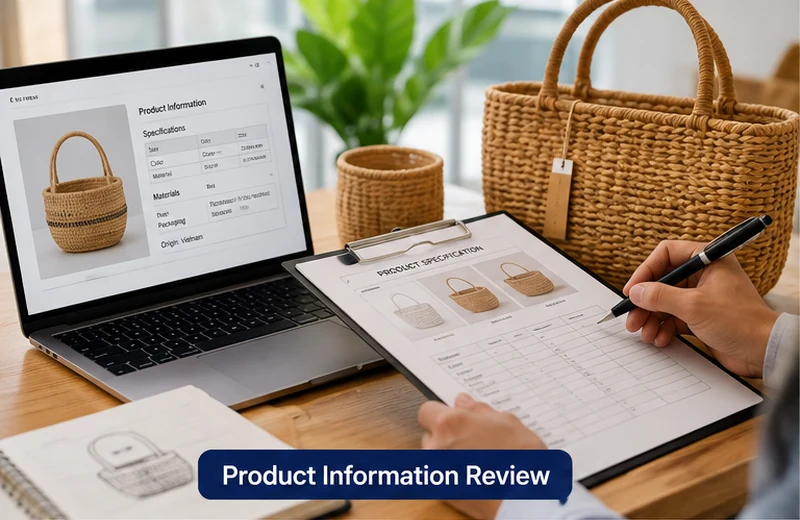 Product information review for Vietnam product sourcing