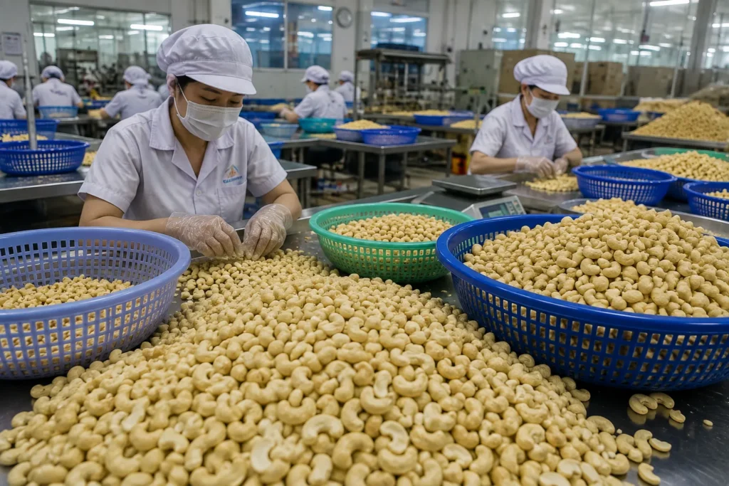 Vietnam cashew processing and export market in 2026